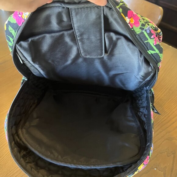 Vera Bradley Wildflower Garden Iconic Campus Backpack Computer Retired Pattern main image 2